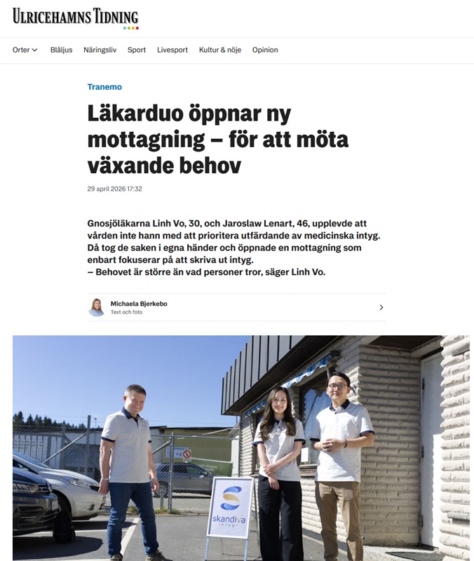 Läkarduo öppnar ny mottagning – för att möta växande behov